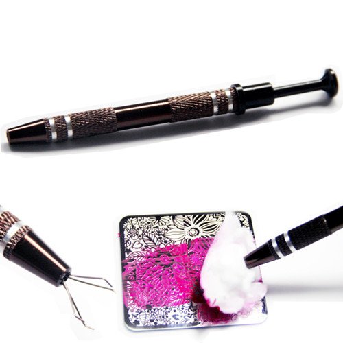1Pc Manicure Saver Cotton Claw Clean Nail Template Nail Stamping Tool Nail Art Tool