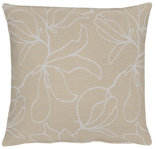 APELT Kissenhülle 4887 Farbe 25, moderner und trendiger Kissenbezug, hochwertige und schicke Zierkissenhülle mit farblich abgesetzter eingewebter Strucktur, aufwendige Jacquard Webung in Beige, Größe 49x49 cm