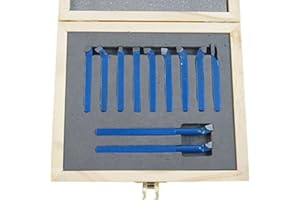 KATSU TOOLS KATSU Tour Tournage Fraisage Outil De Coupe Ensemble 11 Pièces 6MM Coupe-Soudage pour Tours CNC Métaux Ingénierie
