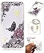 Produktbild Hülle Samsung Galaxy J3 2017 / J3 2017 Hülle, Samsung Galaxy J3 2017 / J3 2017 Hülle TPU Case Schutzhülle Silikon Case,Niedliche Cartoon Malerei Durchsichtige Rückschale und TPU Bumper Handy Tasche Case Cover Etui für Samsung Galaxy J3 2017 / J3 2017 + Schlüsselanhänger (*/38) (1)