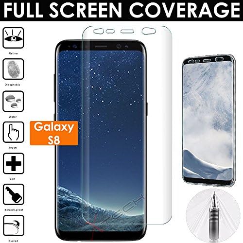 Moblink ® Samsung Galaxy S8 Plus Screen Protector, [Full Coverage][TPU Film][Case Friendly][Error Proof][Bubble-Free][Anti-Scratch] for Samsung Galaxy S8 Plus (Clear) - Not Tempered Glass