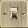 Knightsbridge CS45AB RJ45 Network Outlet - Square Edge Antique Brass