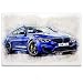 Produktbild BMW M4 Coupe - Leinwand Bild auf Keilrahmen Wandbild Auto 04.3101 (80 x 60 cm, einteilig)