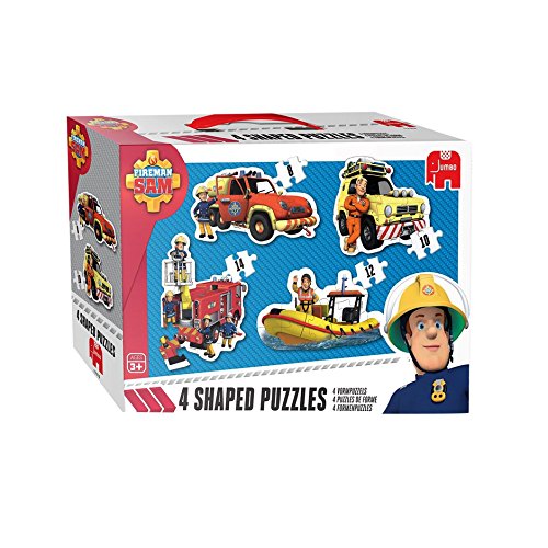 Price comparison product image Jumbo 19275 Fireman Sam 4in1 Shaped Puzzle