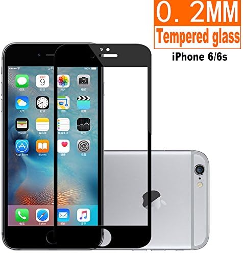 SZEETECH iPhone 6s Plus/6 Plus Screen Protector ,3D Touch Compatible] [Ultra Thin 0.2mm] Full Screen Tempered Glass Protector[Edge to Edge] for Apple 5.5 inches iPhone 6/6s Plus Crystal Clear Fingerprint Resistant Screen Cover (Black)