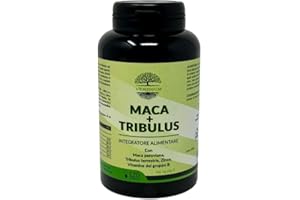 VERIDIUM Maca Peruviana Nera + Tribulus Terrestris + Complex VIT B + Zinco. Testosterone e Libido. 100% Made in Italy 120 CPS.