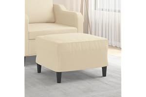 Teenpull Fußhocker Creme, 60x50x41 cm, Stoff, vielseitiger Ottoman für Wohnzimmer, Schlafzimmer, Bequeme Fußablage, stabile Sitzgelegenheit
