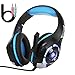 Produktbild YHONG-Headset Gaming Headse,LED Licht Crystal Clarity Sound Professional Kopfhörer mit Mikrofon für Laptop Handy,3,5mm Stecker, hochpräziser 40mm Treiber