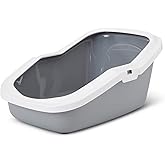 Lettiera Per Gatti ASEO Jumbo - Bianco/Beige, 67.5x48.5x28 Cm, Con Bordo Alto Rimovibile - Foto 8