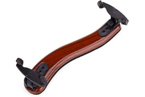 NANYI Schulterstütze für Violine 4/4 und 3/4 mit klappbaren und höhenverstellbaren Füßen, (1/2 Holzmaserung)