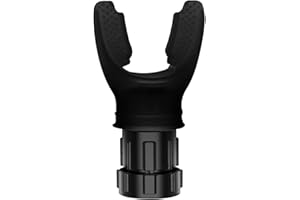 MAFHVV Breathing Exercise Device for Respiratory Muscle Training Breathing Exerciser with Adjustable Resistance Reduce Shortness of Breath Portable Lightweight Exerciser 1pc（Black）