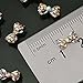 10Pcs 3D Nail Art Tips Glitters Decorations,Butterfly Knot Style