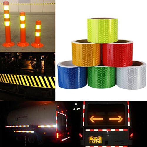 Zedtom 3MX5 CM Warning Tape Reflector Reflective Adhesive Tape for Car/Van/Motorcycle/Raincoat
