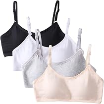 4er-Pack Mädchen Sport BHS Teens Unterwäsche mit Fest Gepolsterte ...