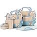 TechnoTec Multi-Function Baby Diaper Nappy Bag/Mummy Changing Set Handbag (Light Blue)