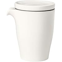 Villeroy & Boch, Coffee Passion, Kaffeekanne, 2-teilig, 340 ml, Premium Porzellan, Weiß