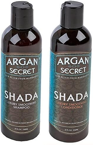 Argan Secret Shada Combination pack of Sulphate Free Shampoo 236ml and Luxury Smoothing Conditioner 236ml