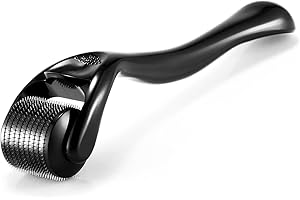 NXPUXP Dermaroller 0.25mm,Beard Roller,Bartroller für Bartwuchs,Microneedle Roller for Skin and Hair Care,Für Mann & Frau(V2)