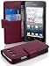 Produktbild Huawei G525 / G520 Hülle in LILA von Cadorabo - Handyhülle mit Kartenfach für Huawei G525 / G520 Case Cover Schutzhülle Etui Tasche Book Klapp Style in BORDEAUX LILA