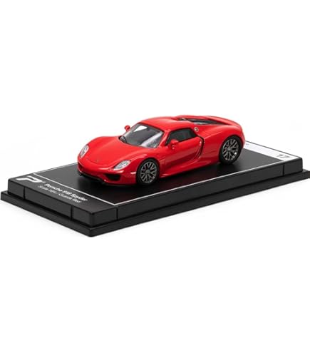 PosterCars - 1:64 Scale Porsche 918 Spyder Sapphire Blue Metallic