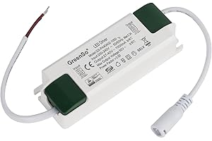 GreenSo 40W Transformateur LED Panel Light Driver, Alimentation pour Panneau Lumineux 60x60cm 120x30cm, 200-240V a 27-40V 1000mA Courant Constant Pilote de LED, TUV CE SAA RoHS