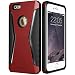 Produktbild iPhone 6 / 6S Hülle (4,7 Zoll), ESR® Hybrid Bumper Schutzhülle, Weiche Silikon + Hart PC + Metall 3-Schichten Stoßdämpfung Hülle für iPhone 6/6S [Kostenloses Geschenk: HD Schutzfolie]- Racer Rot