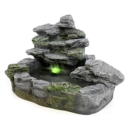 Brunnen mysteriöser Springbrunnen mit Beleuchtung Gartenbrunnen Felsenbrunnen - 2