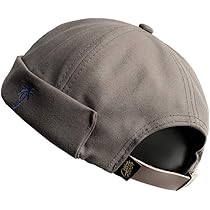 Bonnet Docker Homme Sans Visière | Casquette Roulée Noir En Velours Côtelé | Unisexe Pour Loisirs Et Plein Air