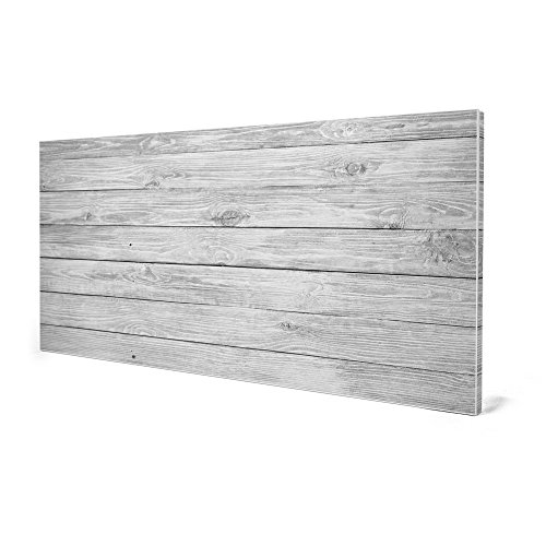 banjado – Pinnwand Magnettafel weiß 78cm x 37cm quer mit Motiv Weiß Gebeizt - 4