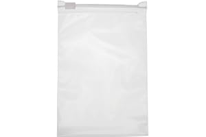 HEIGROUP HeiZip 50 x sacchetti con chiusura a cursore 225 x 310 mm DIN A4, 60 mµ/MY, trasparente, richiudibile, sicuro per gli alimenti