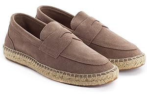 ABARCA Espadrilles pour hommes Mocassins décontractés Été en cuir et jute Chaussures artisanales