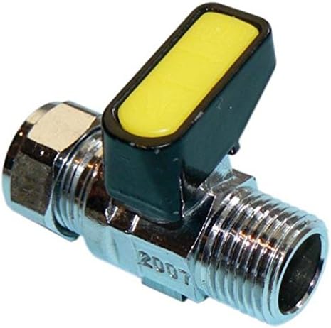 3/8" x 12mm Metrogas Mini Lever Gas Ball Valve - PACK OF 2