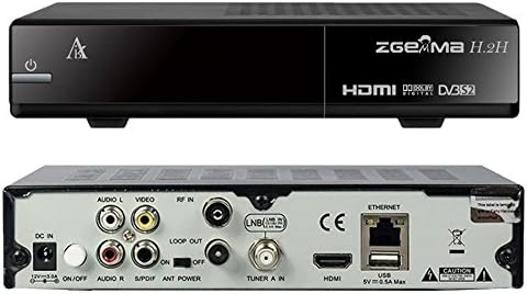 ZGEMMA H2H DVB-S2 /T2/C Satellite Tv Receiver Box Dual Core Twin Tuner Digital Recorder Freesat FTA TOADABLE