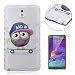 Produktbild Samsung Galaxy Note 3 Hülle,Samsung Galaxy Note 3 Etui,CaseHome Niedliche Karikatur Hut Eule Colourful Snowflakes Entwurf Weiche TPU Ränder SchutzSchutzhülle mit Bändselloch Leichte kratzfeste stoßdämpfende Schutzhülle