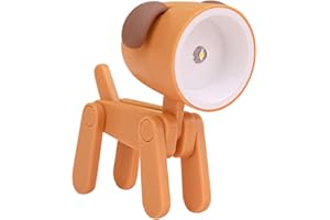 ‎USMEI USMEI Mini Nachtlicht, Cute led hund nachtlicht, kreative Cartoon Haustier Hund und Hirsch Faltbare Kleine Tischlampe mit Handyhalter, Kawaii Raumdekor Tier Kleinkind nachttischlampe