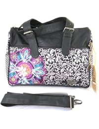 Bolso de la lona 'Lois Jean'multicolor negro (36x30x11.5 cm).