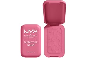 NYX Professional Makeup Buttermelt Blush, kremowa tekstura z masłem shea, masłem migdałowym i masłem mango, łatwy do wymieszania dla świeżego wyglądu, kolor: To The Butta