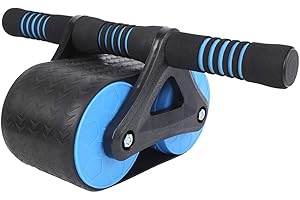Yadoo Bauchtrainer, Muskeldehnungs-Bauchrad, Automatischer Rebound-Bauchroller mit Rutschfestem Griff, Bauchmuskeltrainingsgeräte für Bauch- und Kernkrafttraining, Gewichtsverlust