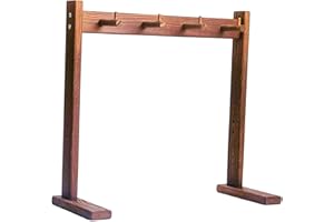 Colcolo Supporto per carillon a in legno, centrotavola da interno, elegante supporto sospeso per gong, per esposizione, camera da letto, sala da tè, S