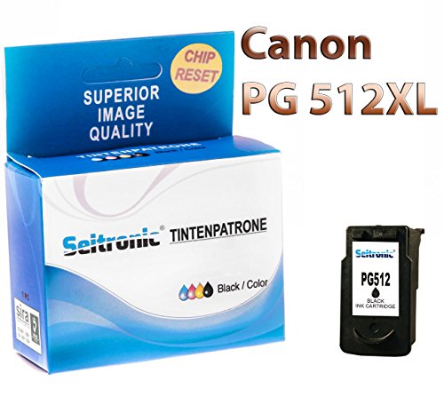 Preisvergleich Produktbild 1x Drucker Patrone Seitronic für Canon PG-512 XL Schwarz Pixma MP 490 492 495
