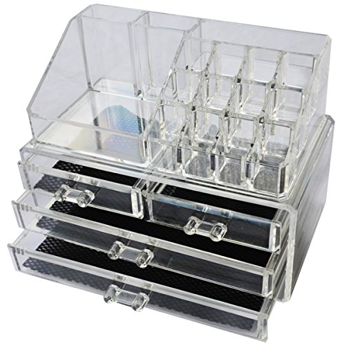 Adoraland Kosmetik Make-up Veranstalter Mit 4 Schubladen und Top - 5