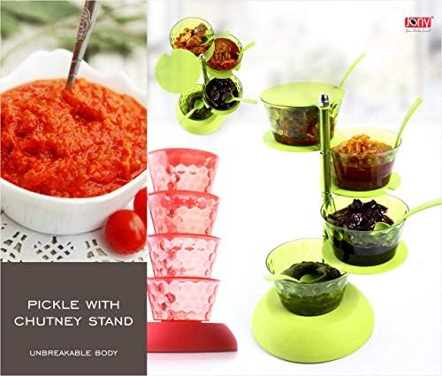 Jony PIC-PU Plastic Pickle Container - 4 Pieces, Purple