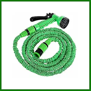 Multipurpose Expandable Water spray Gun 50 ft Plastic Nozzle Flexible Water Hose Pipe with Spray Gun