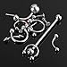 LuckyFine Sterile Body Navel Ear Nose Piercing Opening Pliers Needle Tattoo Tool Kit