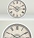 Produktbild FGDGH Wanduhr Wanduhr Europäische Metallwand hängende Uhr ruhige Retro Mode einfache Wohnzimmer Küche Restaurant Schlafzimmer, 30cm