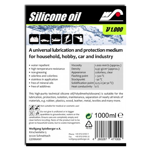 WS Silikonöl V1000 – 1000 ml - 2