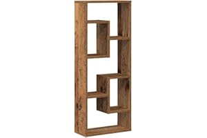 vidaXL Estante de Pared de Madera Vieja, 36 x 16 x 90 cm, Madera de ingeniería