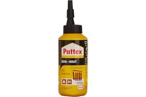 PATTEX Colle à Bois PU , spécial collage extérieur - Biberon 200g