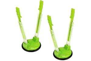 FROINY 2 Piece Baggy Rack Hands-free Clip Food Storage Freezer Baggy Holder,Bag Holder for Plastic Bags Stand