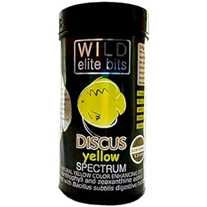 LAGOON AQUA Wild Elite Yellow Spectrum Bits Discus Aquarium Fish Food (100 g)